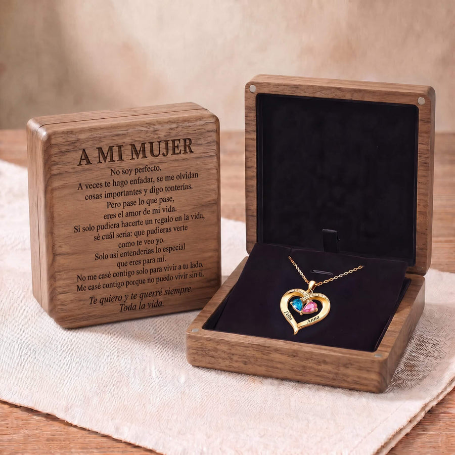 Collar con dedicatoria "A mi Mujer"